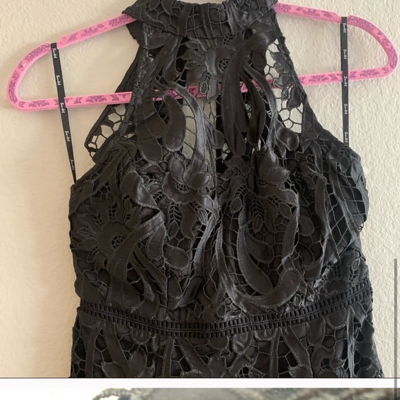 NWOT Bardot Isa Lace Halter Dress - Picture 7 of 8